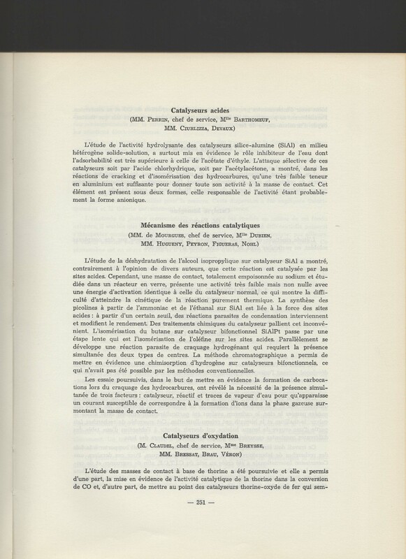 Rapport CNRS 1964-1965 Rapport CNRS 1964-1965