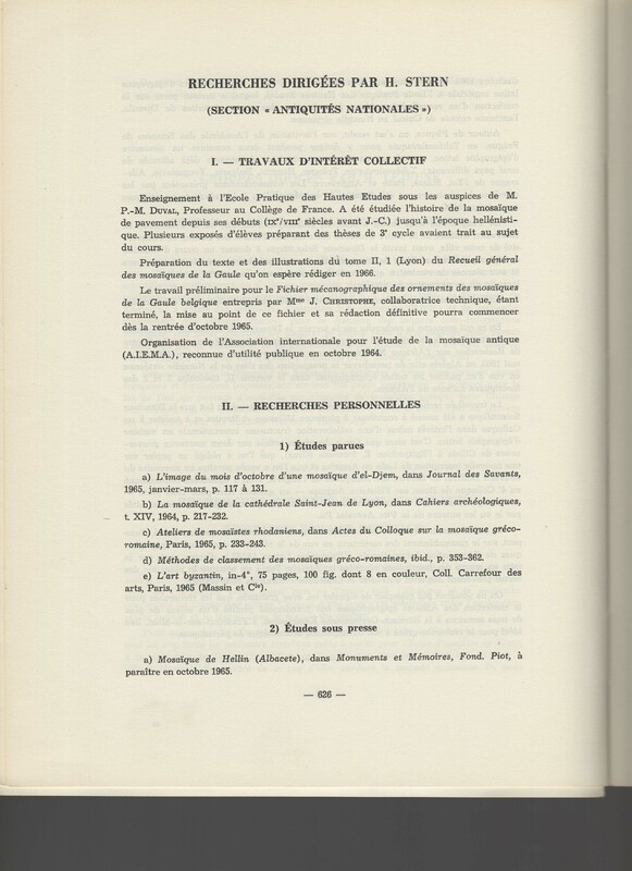 Rapport CNRS 1964-1965 Rapport CNRS 1964-1965