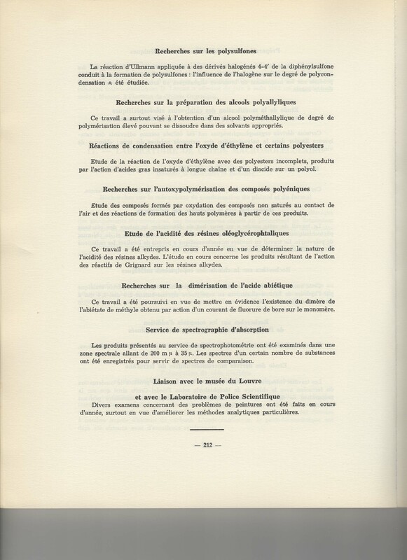 Rapport CNRS 1961-1962