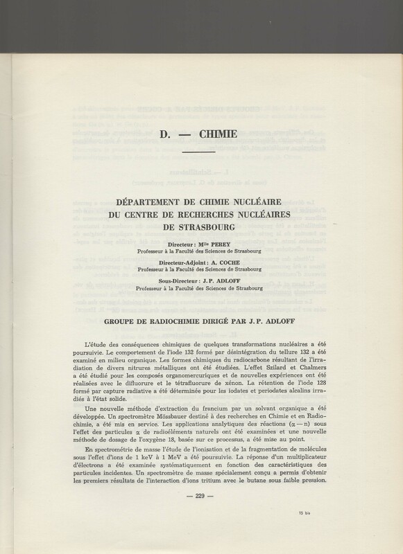 Rapport CNRS 1964-1965 Rapport CNRS 1964-1965