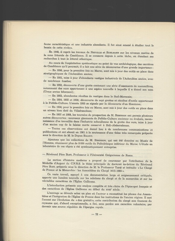 Rapport CNRS 1962-1963