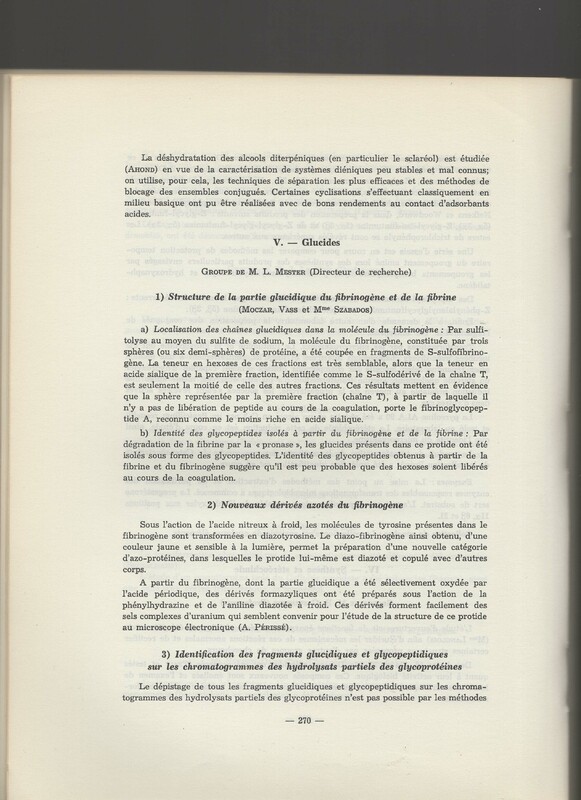 Rapport CNRS 1964-1965 Rapport CNRS 1964-1965