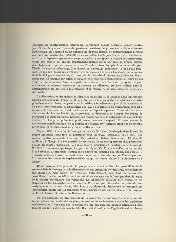 Rapport CNRS 1961-1962