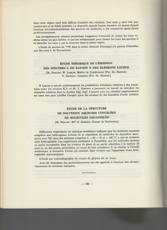 Rapport CNRS 1964-1965 Rapport CNRS 1964-1965