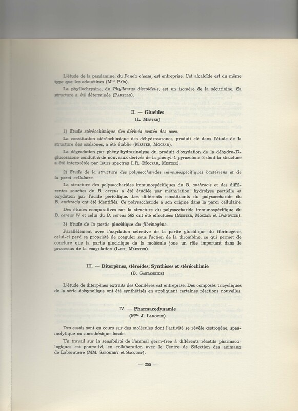 Rapport CNRS 1961-1962