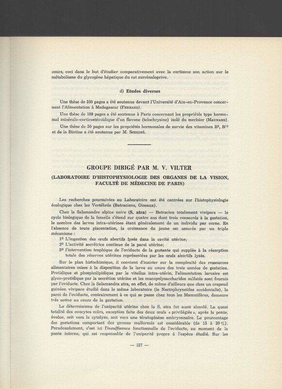 Rapport CNRS 1961-1962