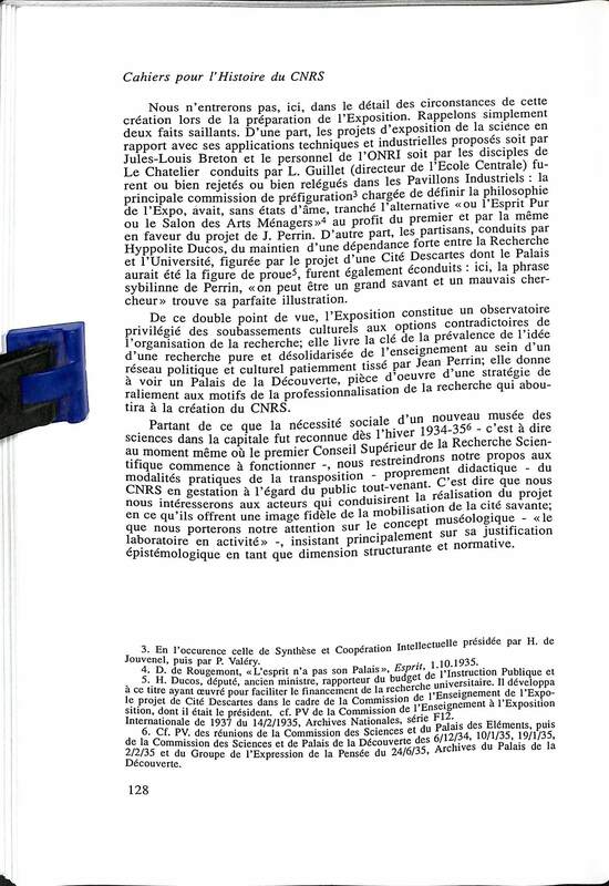 Cahiers pour l'histoire du CNRS 9 Cahiers pour l'histoire du CNRS 9