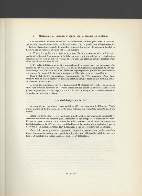 Rapport CNRS 1961-1962