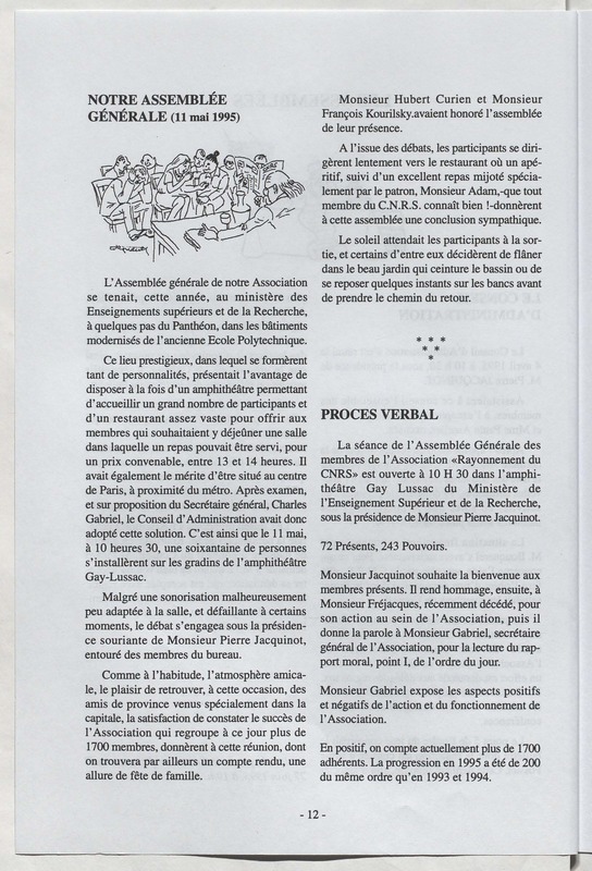 Bulletin de l'Association des anciens et des amis du CNRS n°9 Bulletin de l'Association des anciens et des amis du CNRS n°9