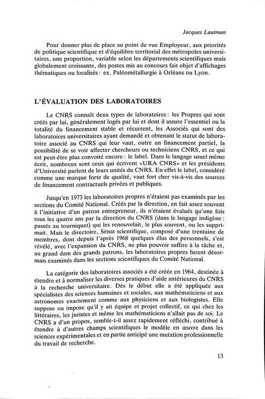 Cahiers pour l'histoire du CNRS 10 Cahiers pour l'histoire du CNRS 10