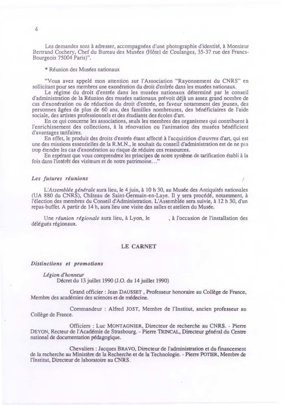 Bulletin de l'Association des anciens et des amis du CNRS n°0 Bulletin de l'Association des anciens et des amis du CNRS n°0
