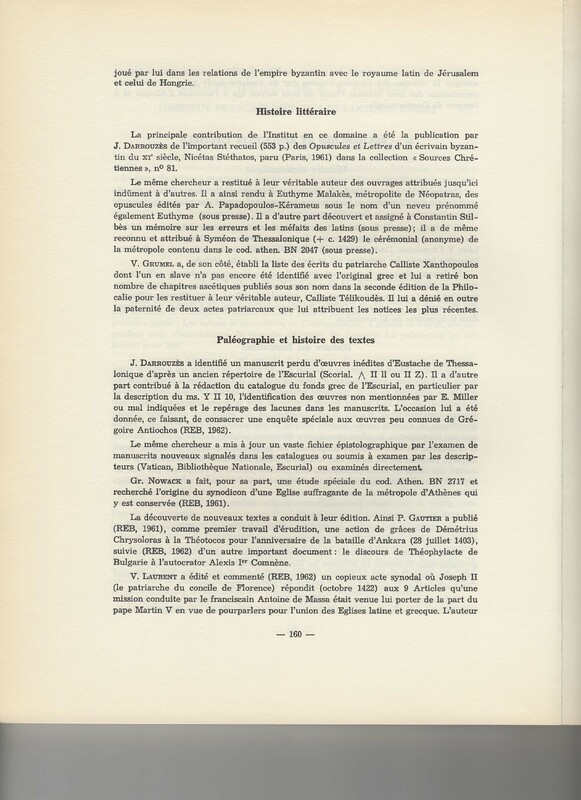 Rapport CNRS 1961-1962