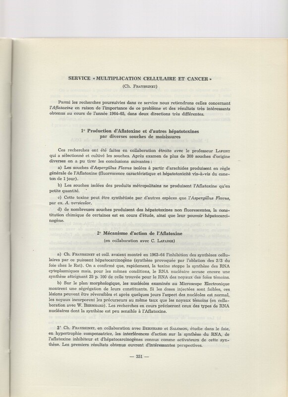 Rapport CNRS 1964-1965 Rapport CNRS 1964-1965