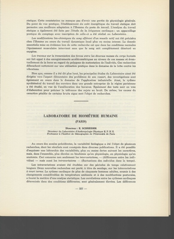 Rapport CNRS 1961-1962