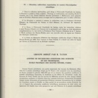 Rapport CNRS 1964-1965
