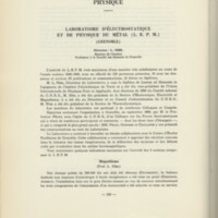 Rapport CNRS 1959-1960