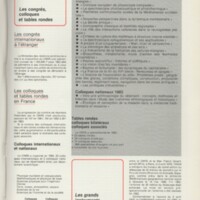 Rapport CNRS 1983