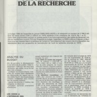 Rapport CNRS 1979-1980