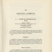 Rapport CNRS 1963-1964