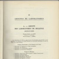 Rapport CNRS 1957-1958
