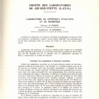 Rapport CNRS 1956-1957
