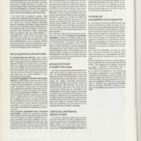 Rapport CNRS 1984