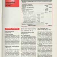 Rapport CNRS 1983