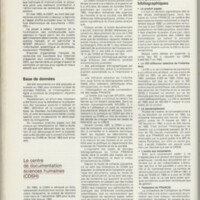 Rapport CNRS 1983
