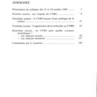 Cahiers pour l'histoire du CNRS 6