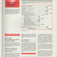 Rapport CNRS 1983