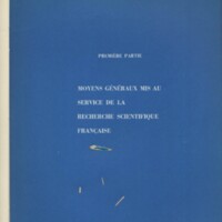 Rapport CNRS 1967