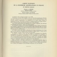 Rapport CNRS 1958-1959