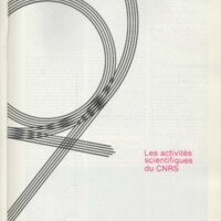 Rapport CNRS 1985