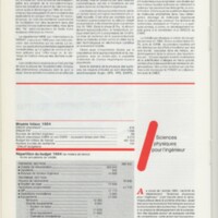 Rapport CNRS 1984