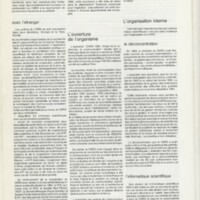 Rapport CNRS 1984