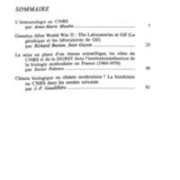 Cahiers pour l'histoire du CNRS 7