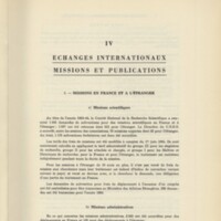Rapport CNRS 1963-1964