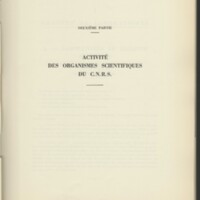Rapport CNRS 1959-1960