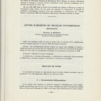 Rapport CNRS 1964-1965