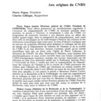 Cahiers pour l'histoire du CNRS 6