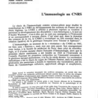 Cahiers pour l'histoire du CNRS 7