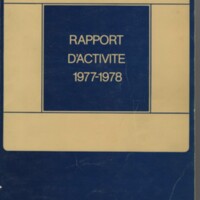 Rapport CNRS 1977-1978