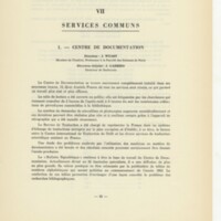 Rapport CNRS 1960-1961