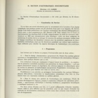 Rapport CNRS 1960-1961