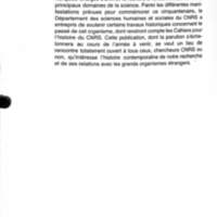 Cahiers pour l'histoire du CNRS 4
