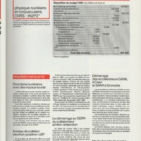 Rapport CNRS 1981-1982