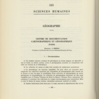Rapport CNRS 1960-1961