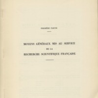 Rapport CNRS 1962-1963