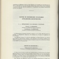 Rapport CNRS 1964-1965