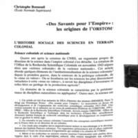 Cahiers pour l'histoire du CNRS 10
